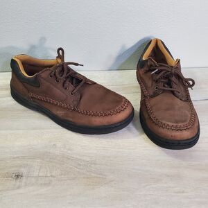 Nunn Bush Kirk Leather Upper 2566989 Dress Casual Shoes 10.5 Wide Brown Black
